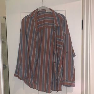 Striped Button-Down Shirt